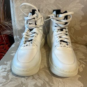 Air Force 1 high tops.  Worn once